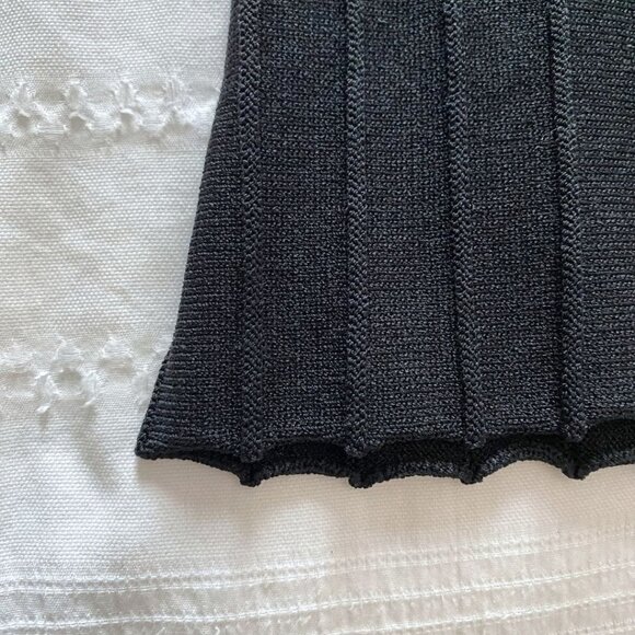 KNITZ FOR LOVE & LEMONS BLACK RIBBED KNIT LACE UP DRESS - XS - Picture 9 of 9